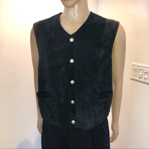 Suede VERSACE Jeans Couture Leather Suede Vest